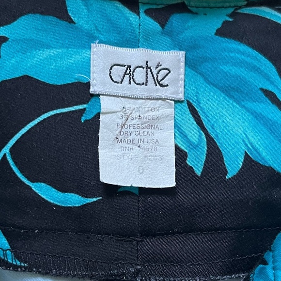 Cache Black and Teal Floral Skort - Picture 7 of 7